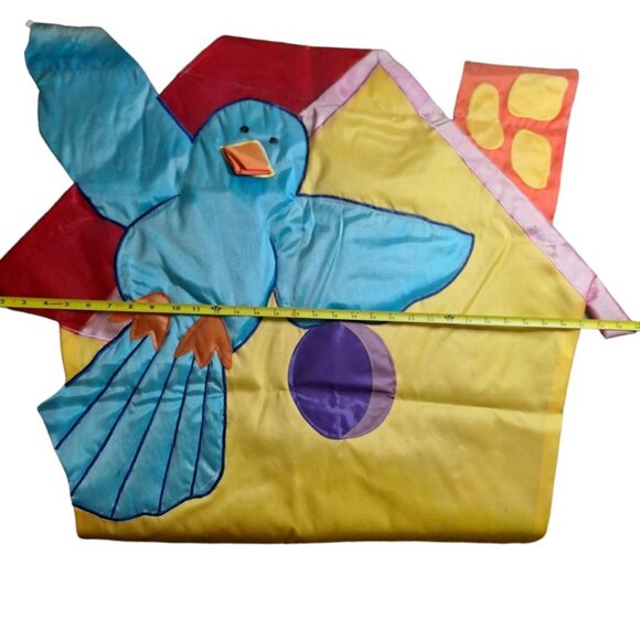 Garden Flag Bird House Welcome Vintage Large 36 Inch Spring Summer Grandma Core - Picture 6 of 11